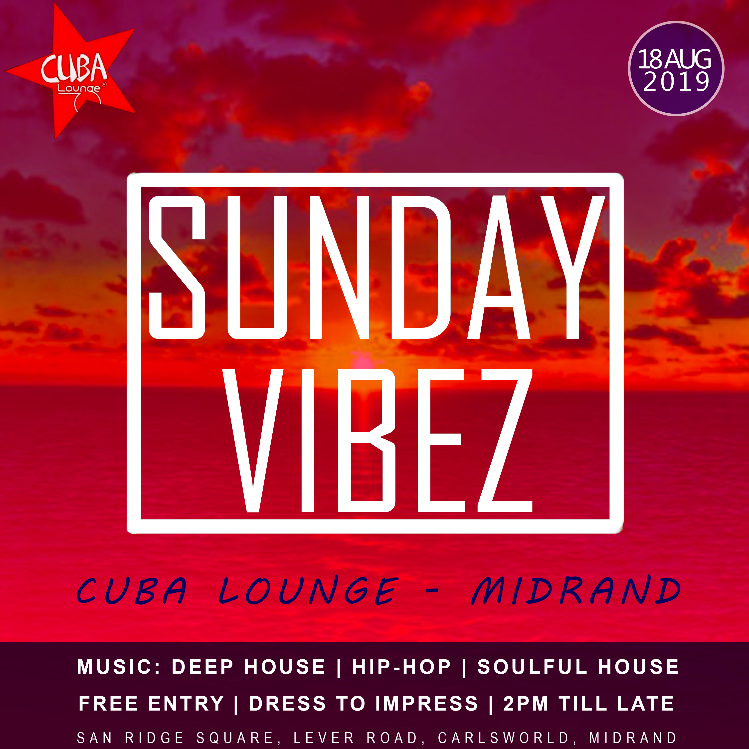 2019-08-13 Sunday Vibez Poster